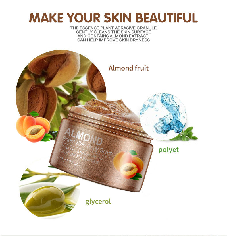 Almond Bright Skin Body Scrub | Exfoliate & Nourish