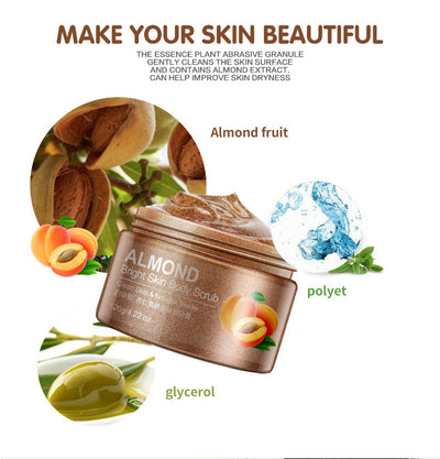 Almond Bright Skin Body Scrub | Exfoliate & Nourish