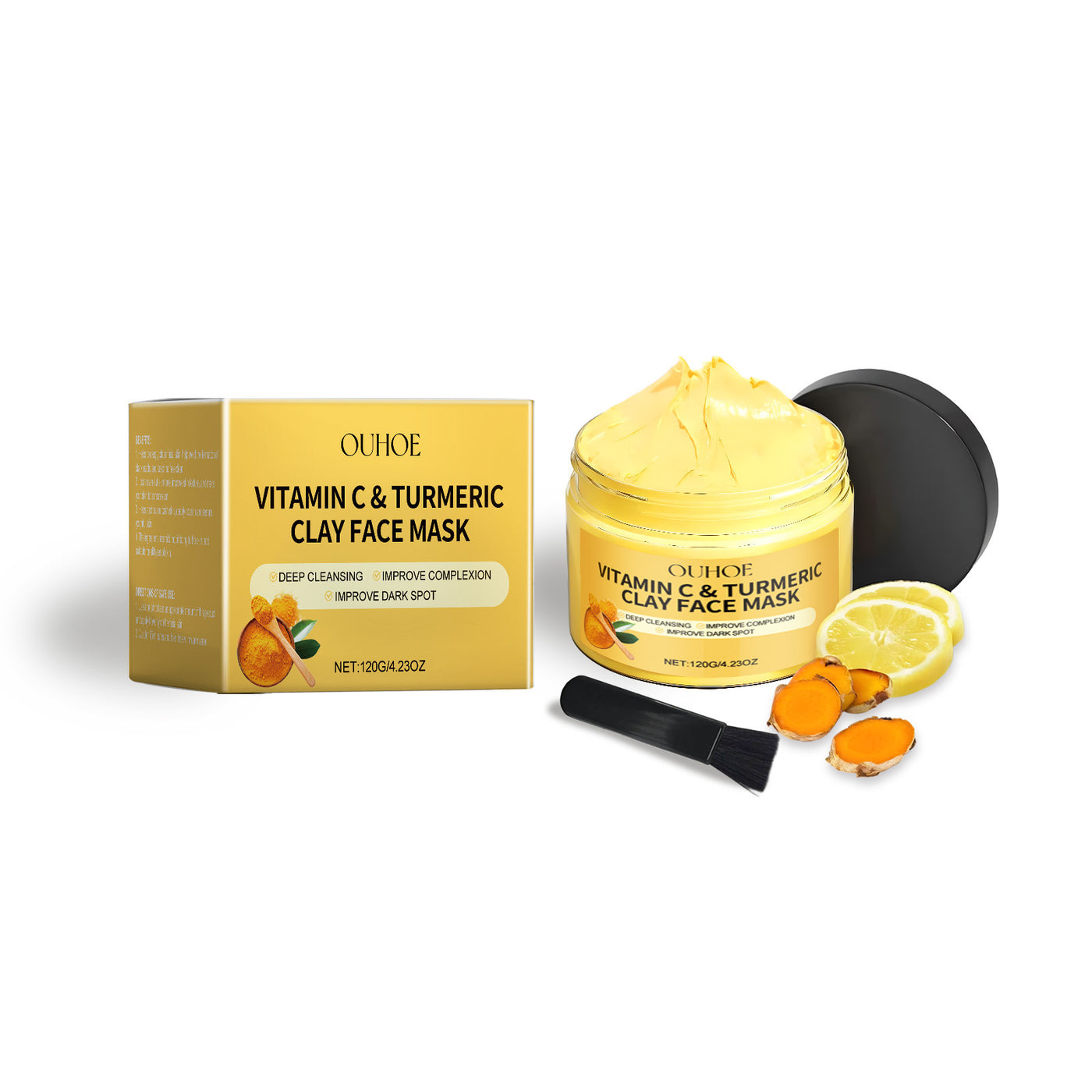Vitamin C Turmeric Mud Mask | Brightening & Detox Care